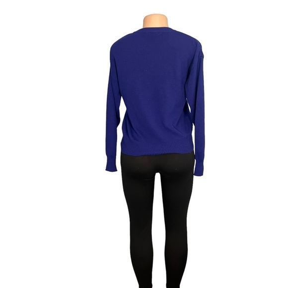 3/$30 🍂 Meister Vintage Purple Knit Embroidered Cottage Core Sweater - Picture 4 of 7